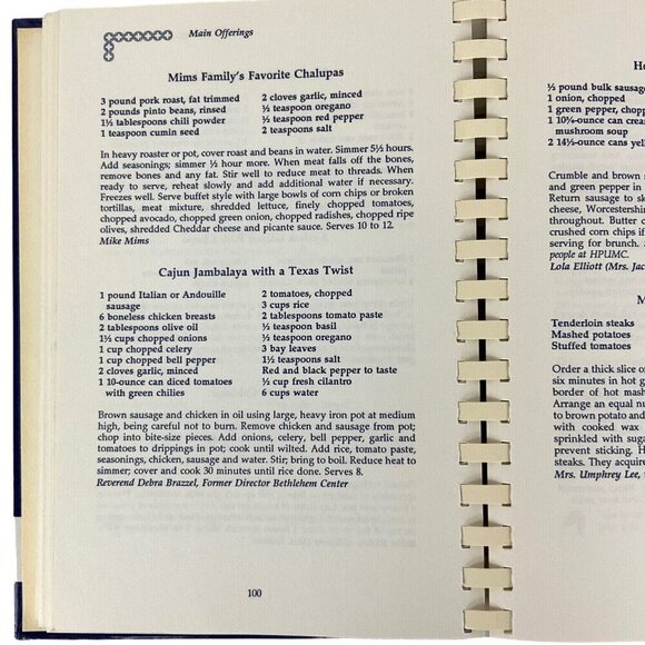 The Jubilee Of Our Many Blessings Cookbook Highland Park UMC 1991 Spiral Bound - Picture 7 of 11